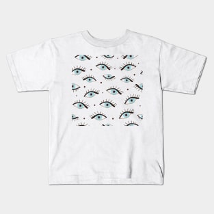 Beauty blue eyes Kids T-Shirt